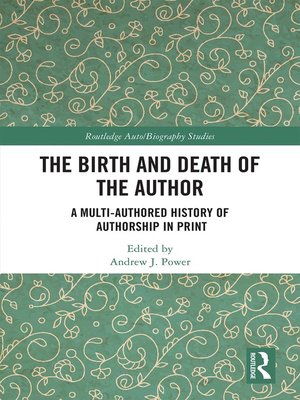 cover image of The Birth and Death of the Author